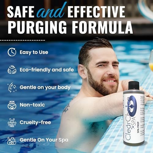 Natural Spa Prep Purging Agent – Eco-Friendly Hot Tub Cleaner, 4 oz – Removes Ch
