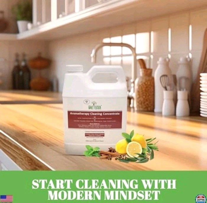 Natural Aromatherapy Multi-Surface Cleaner – 32 oz, Non-Toxic, Biodegradable