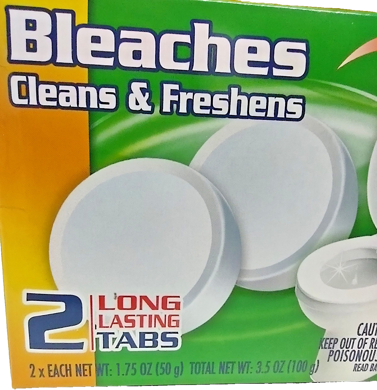 2 x Home.S Automatic Toilet Bowl Cleaner BLEACHES CLEANS & FRESHENS 2-Tabs/Box
