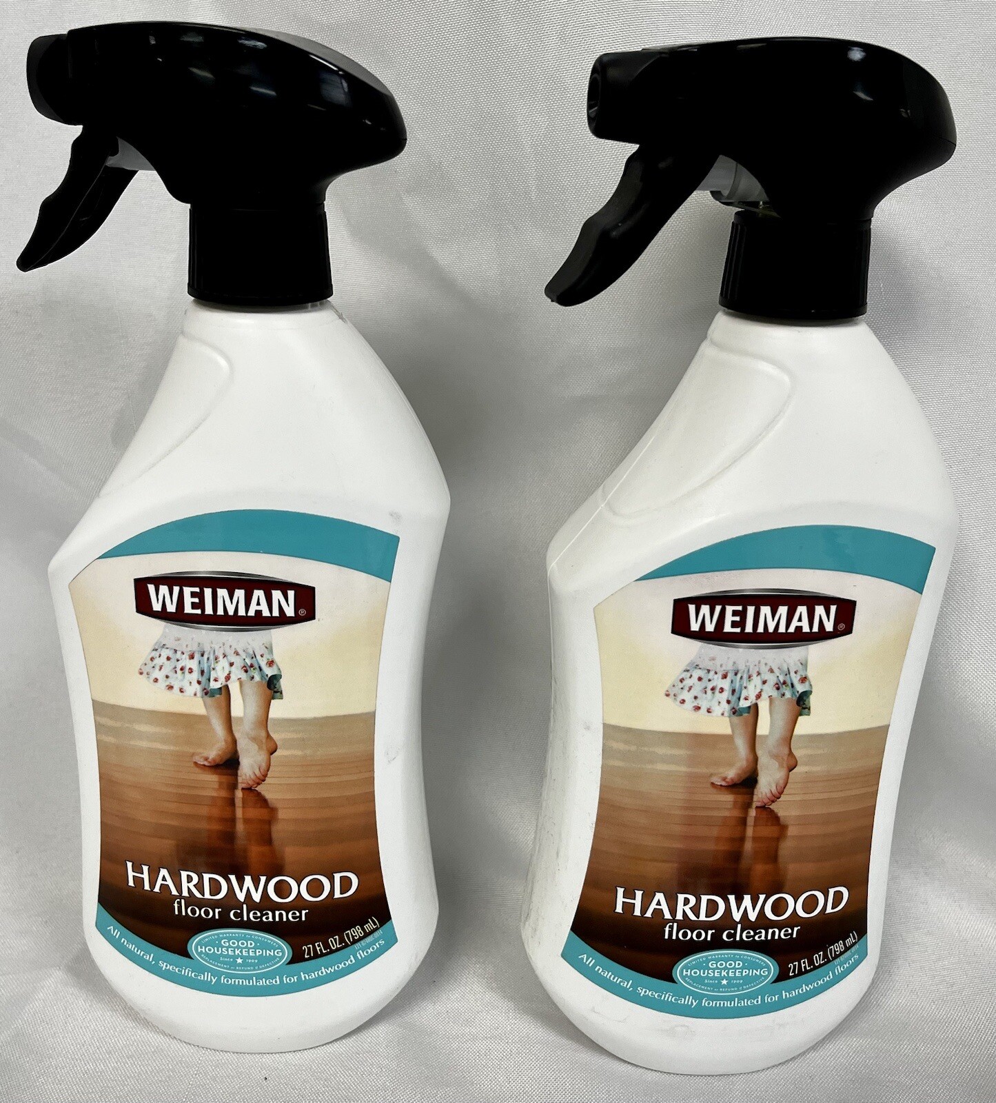 Lot Of 2 Weiman Hardwood Floor Cleaner Spray Bottle 27oz Discontinued NEW