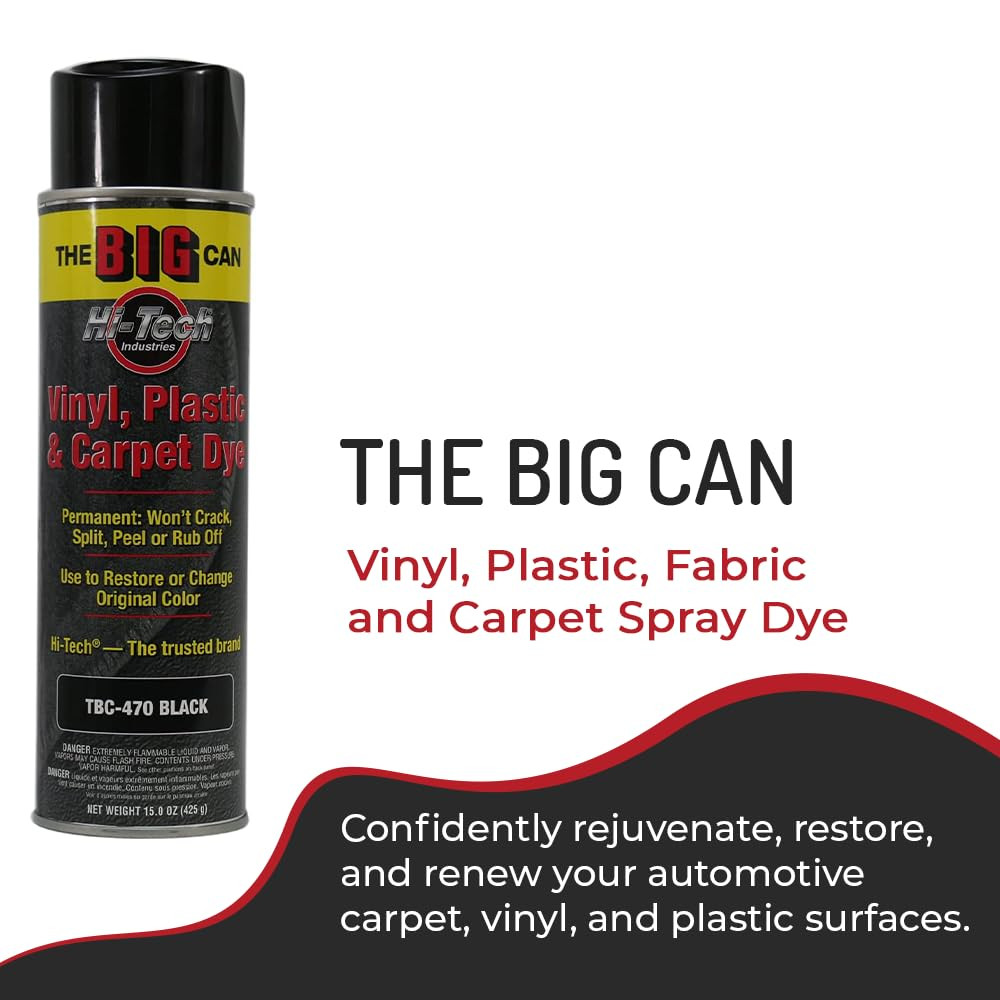 Big Can Vinyl, Plastic, Fabric and Carpet Spray Dye, Black, 15oz | Permanent …