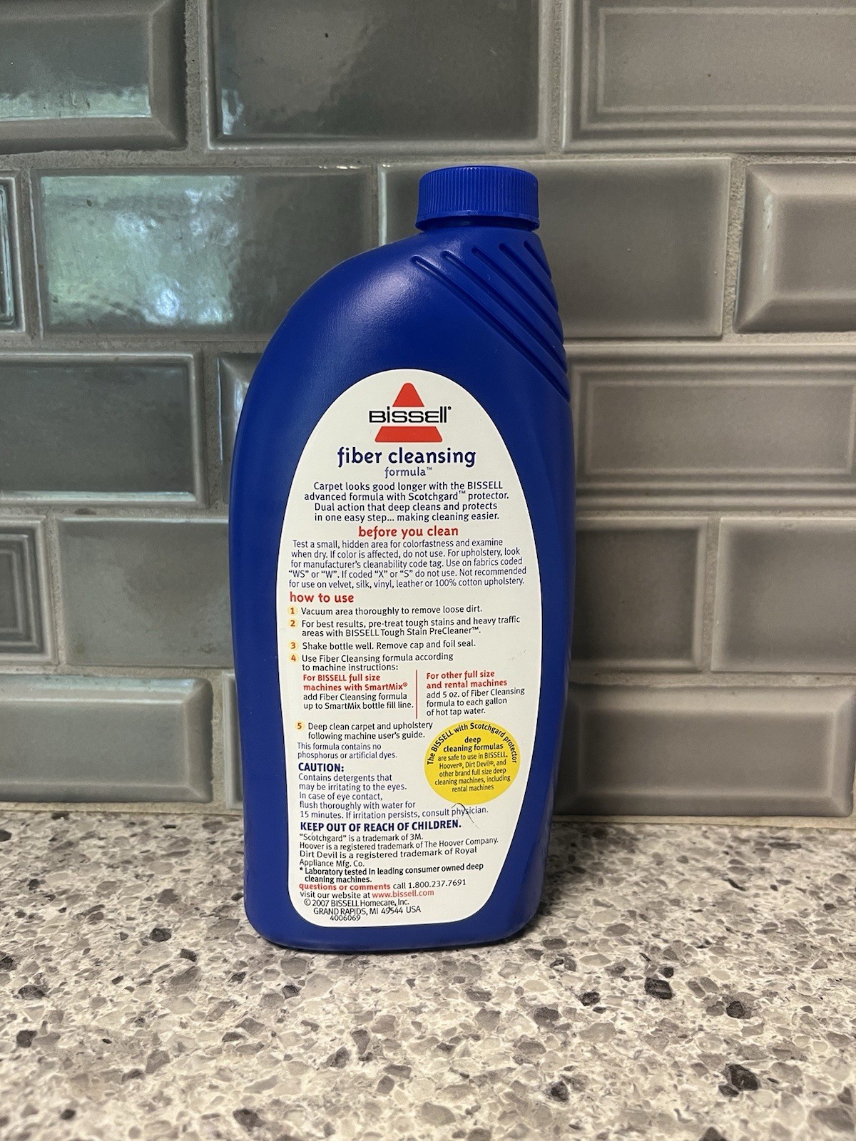 Bissell Fiber Cleansing Formula Scotchguard Carpet Upholstery 16oz Sealed New
