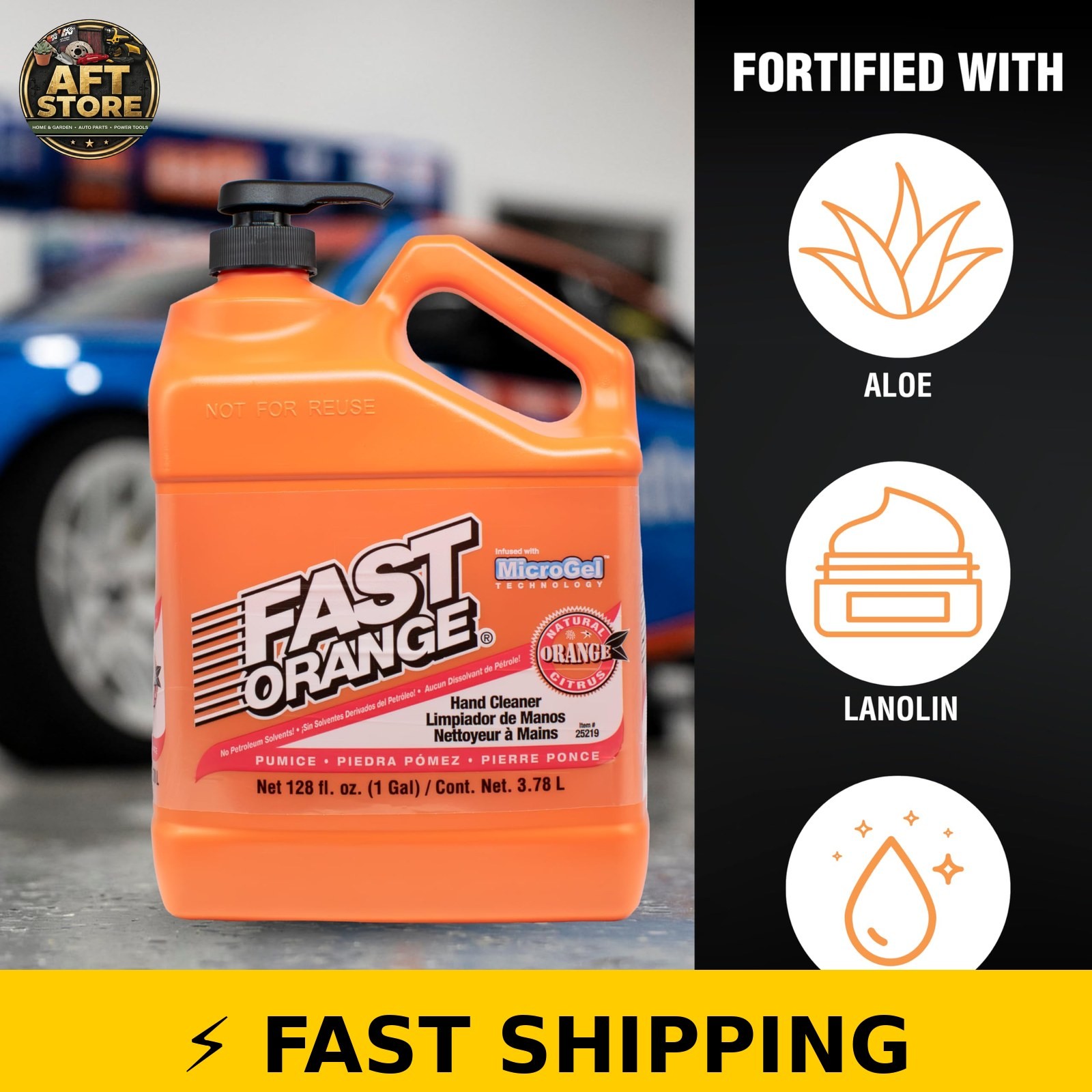 Fast Orange Pumice Lotion Hand Cleaner 1 Gallon – Citrus Scent