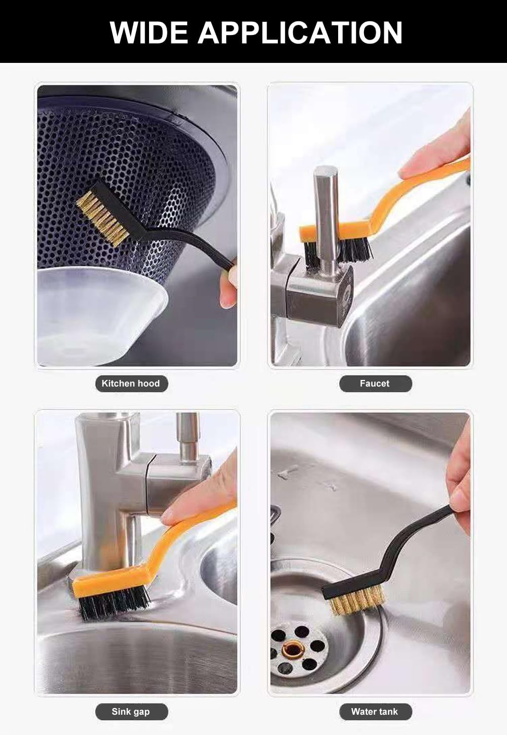 3 Pack Brass Wire Brushes for Effortless Rust Removal & Metal Cleaning