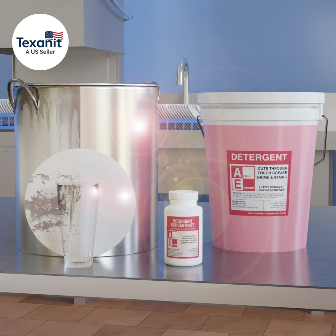 Commercial Dishwasher Detergent – Makes One 5 Gallon Pail – Industrial Dish Dete