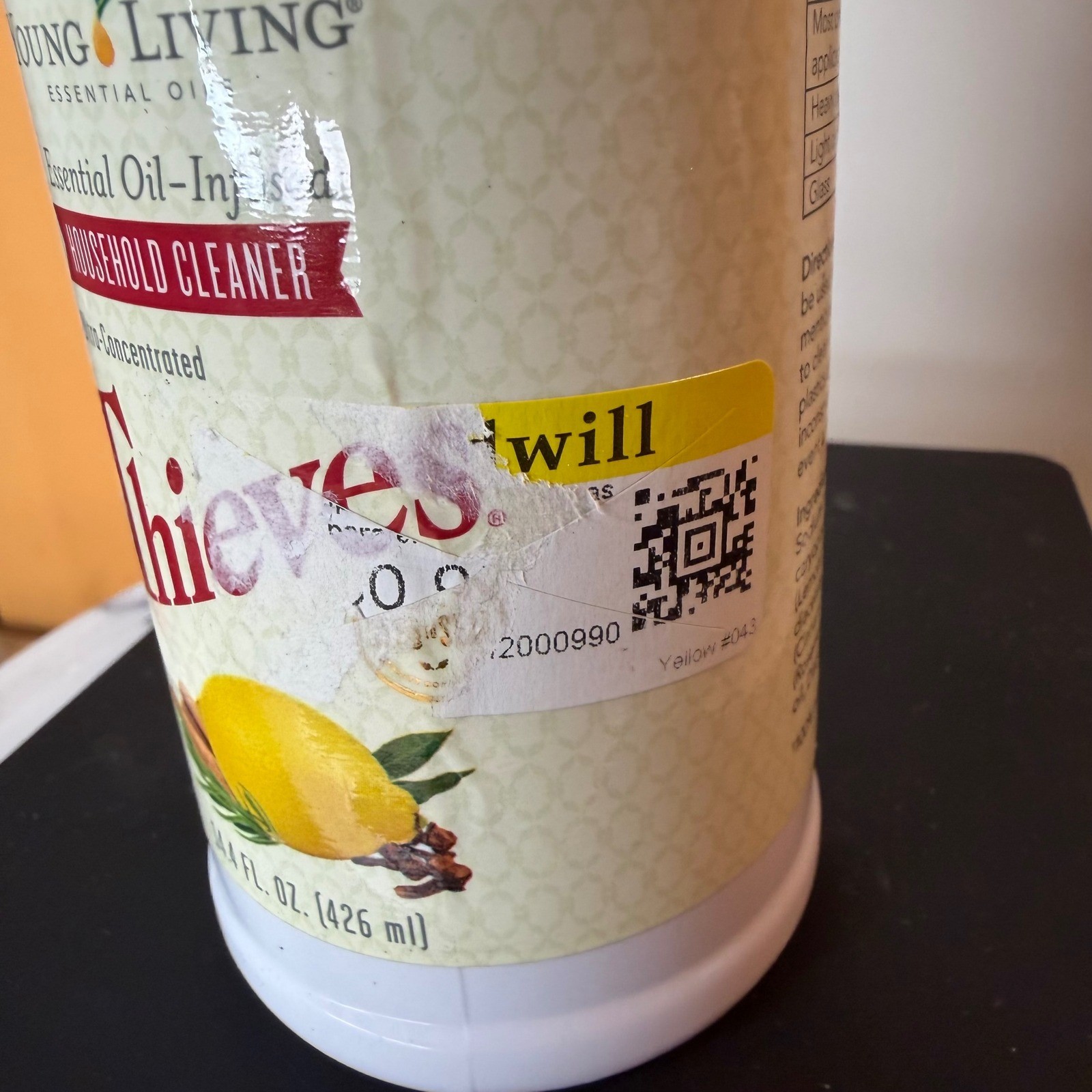 Young Living Thieves Household Cleaner Ultra Concentrated 14.4 fl oz New Sealed