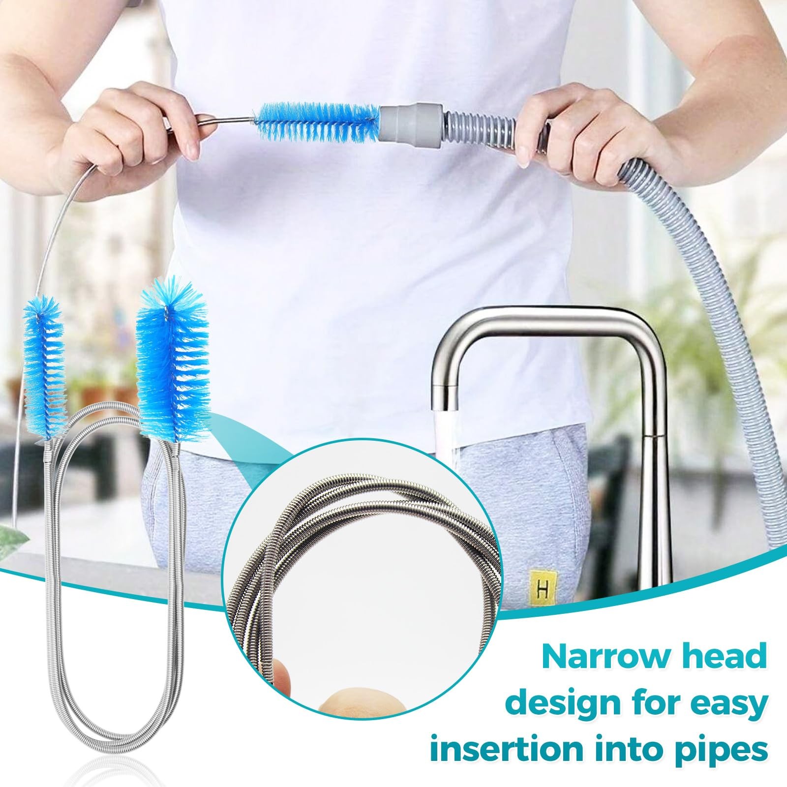 12 Pcs Glass Tube Cleaner Brush Set HeavyDuty for Bottle Straw Hose Aquarium