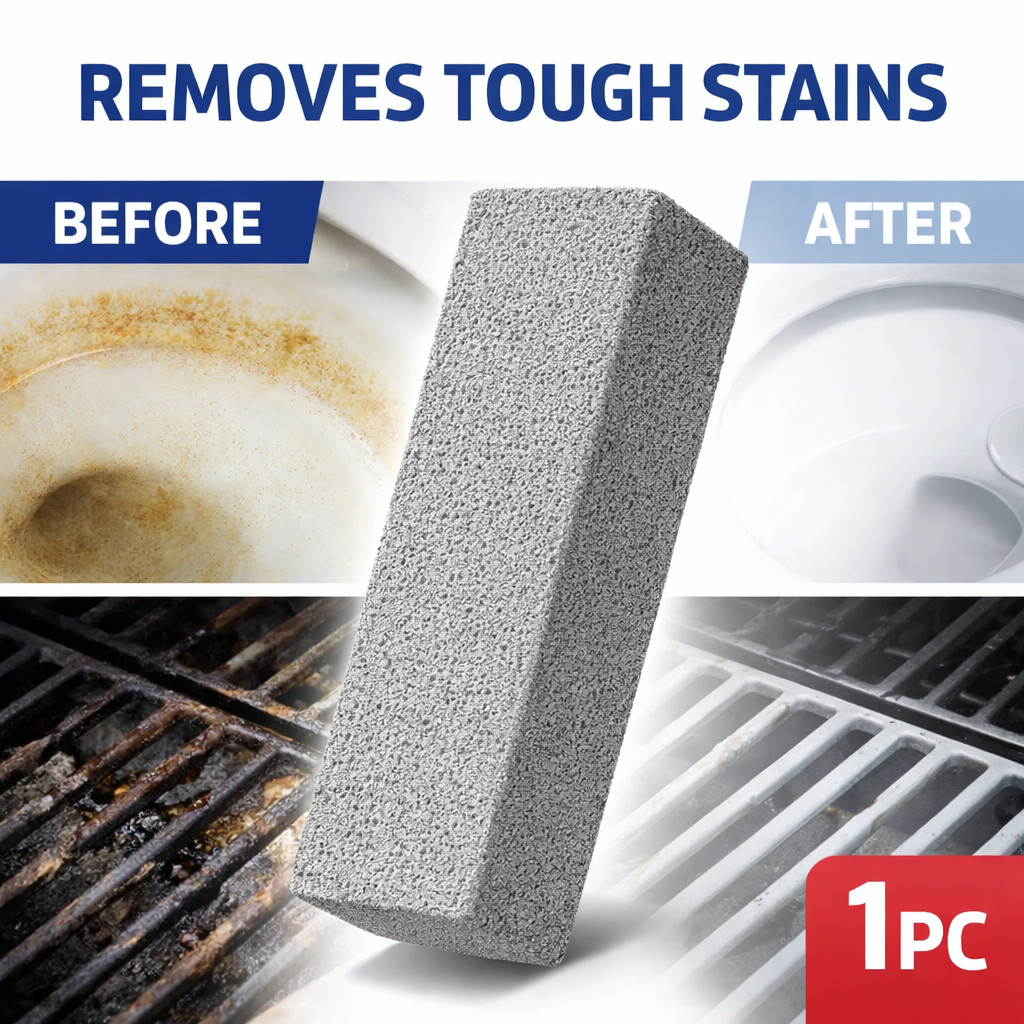 Pumice Scouring Stick Cleaner for Toilet Grills Tiles 1 Pack