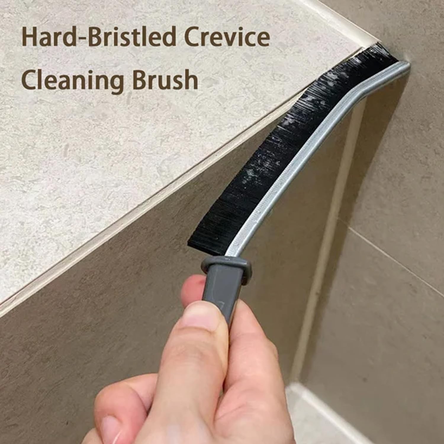 Durable 3-Piece Crevice Cleaning Brush Set with Hanging Hole for Easy Storage