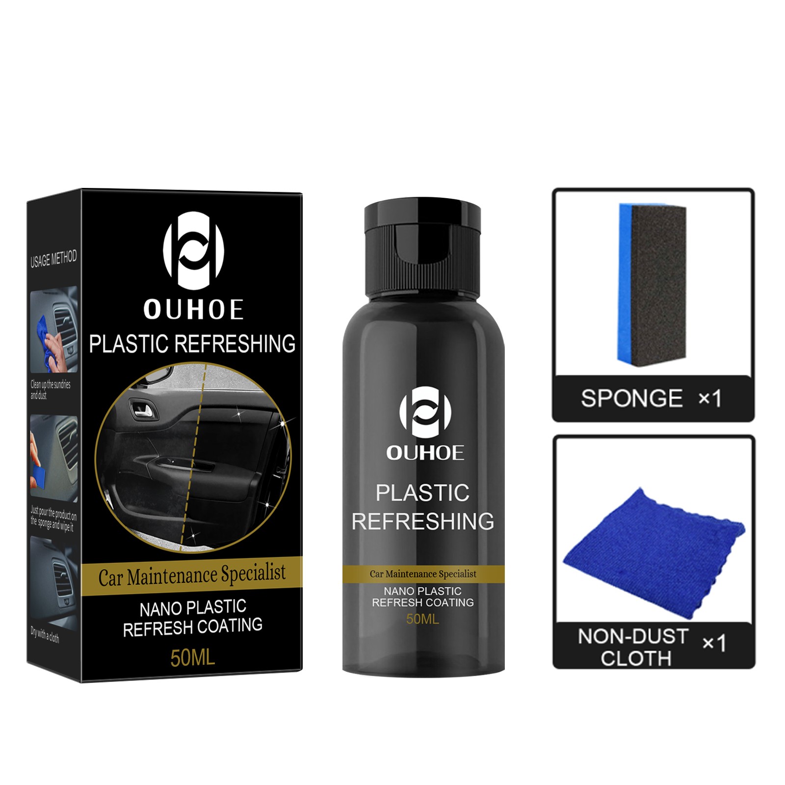 Dashboard Restorer – Plastic & Trim Restorer for Car Interior UV Protection