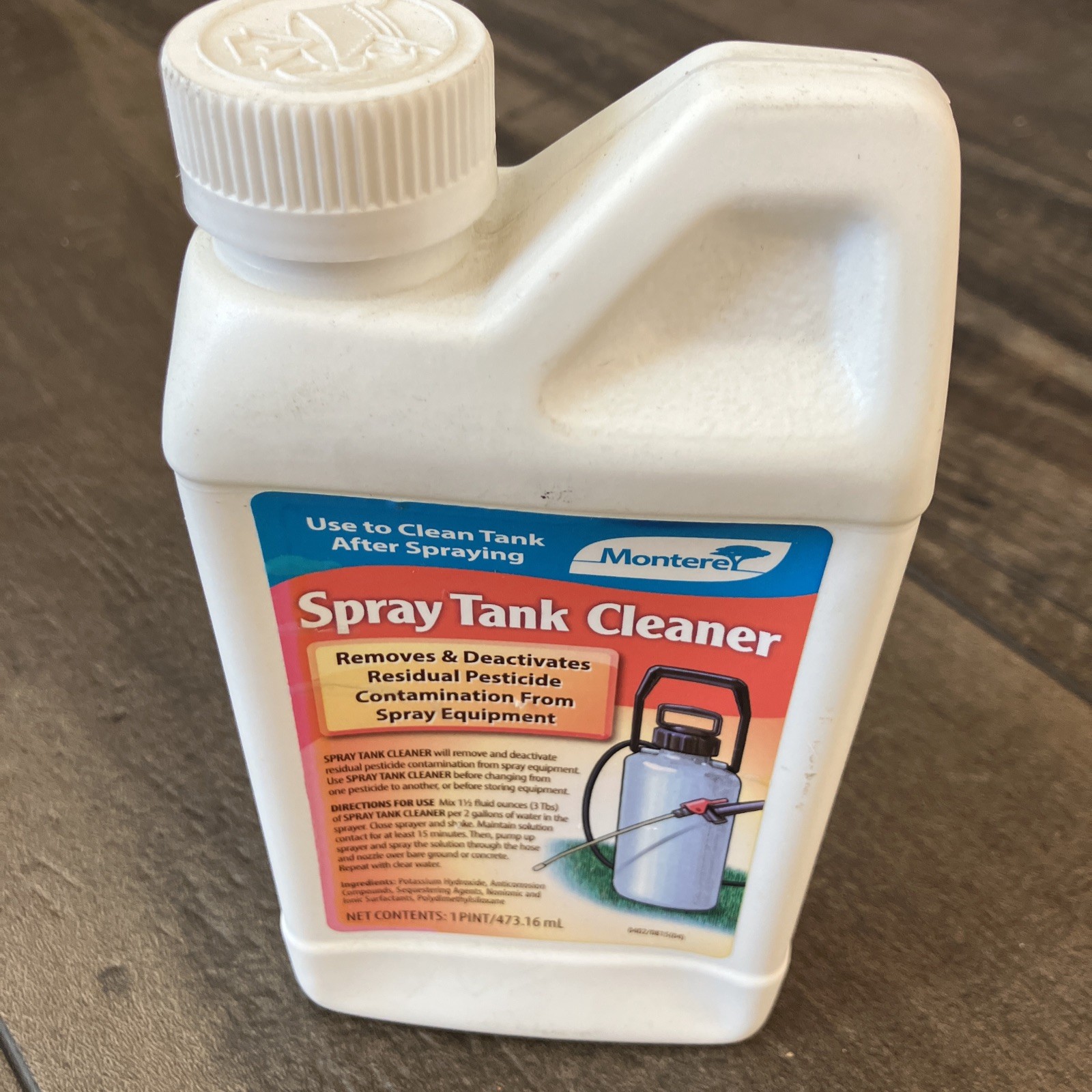 Monterey Spray Tank Weed Sprayer Cleaner Removes & Deactivates 1 Pint Bottle