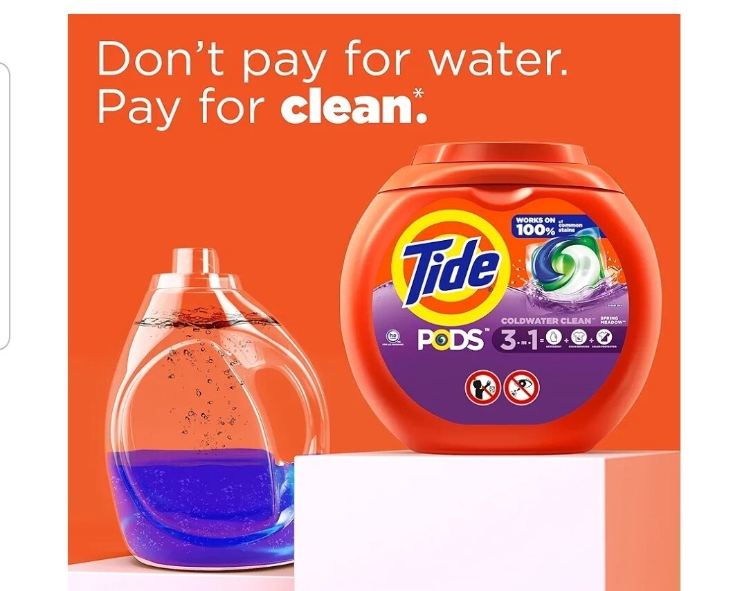 TIDE PODS LIQUID LAUNDRY DETERGENT, SPRING MEADOWS (156 PODS)