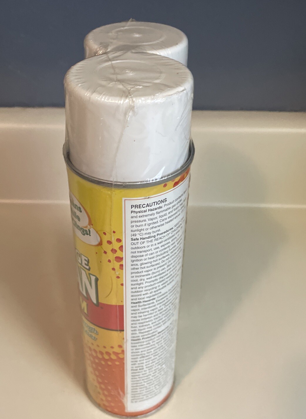 Vtg ORANGE CLEAN Degreasing Foam Orange Glo 17 oz. Spray Cans Lot Of 2 Retro
