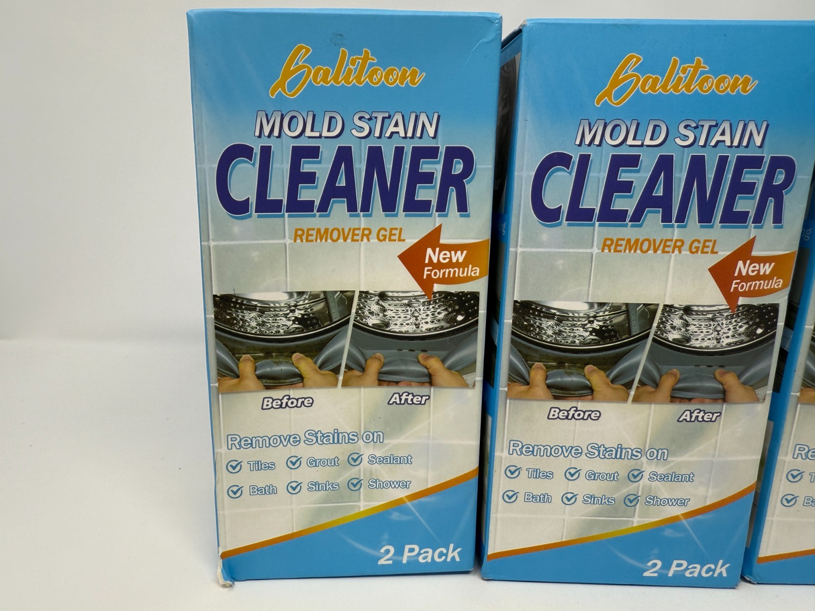 Lot of 4 Galitoon Mold Stain Remover Gel Cleaner Heavy Duty Front Loader