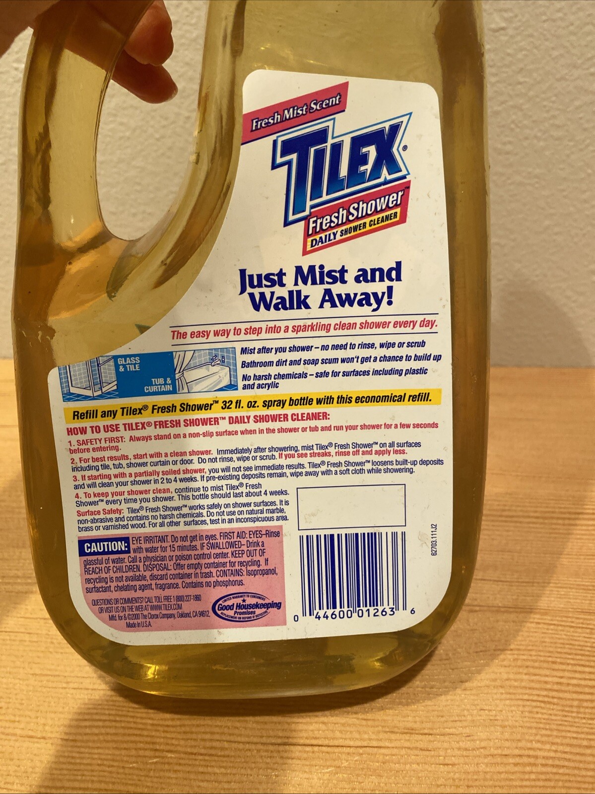 Tilex Daily Shower Cleaner Refill 64 oz Bottle Original, 2000 Made By Clorox Co
