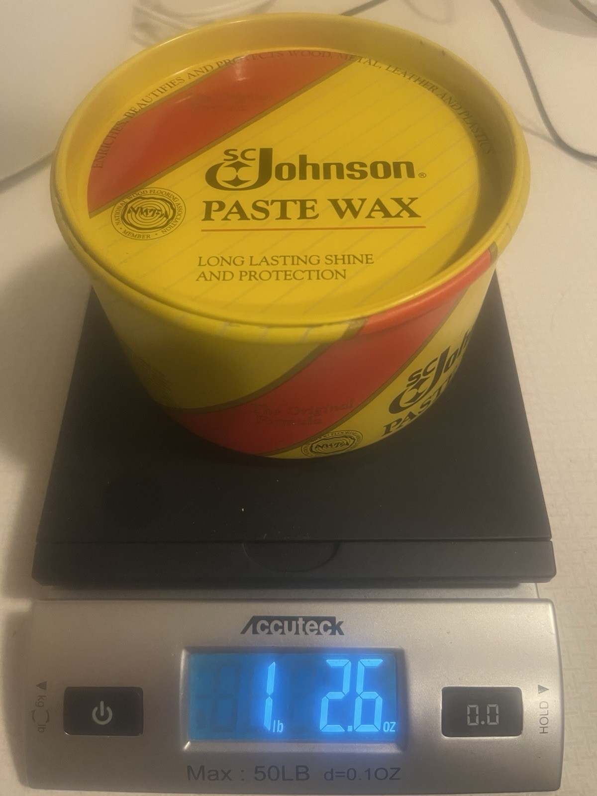 SC Johnson Paste Wax Original Formula Shine Protection 16 Oz Used