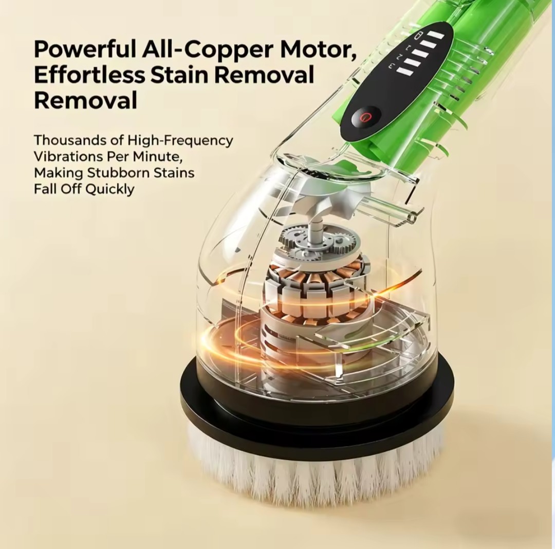 9 IN 1 Electric Spin Scrubber Cordless Power Cleaning Brush Rechargeable cleaner