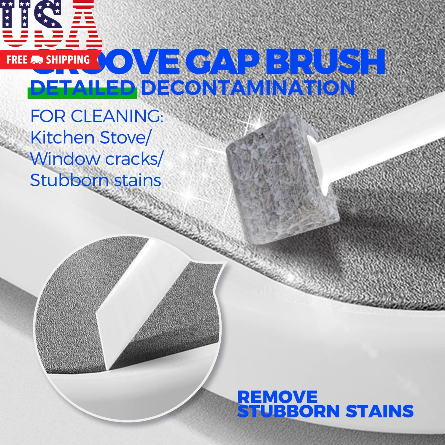 7 Pack Deep Cleaning Brush Set, Scrub Pads with Scraper Tip for Pool Walls, Bath