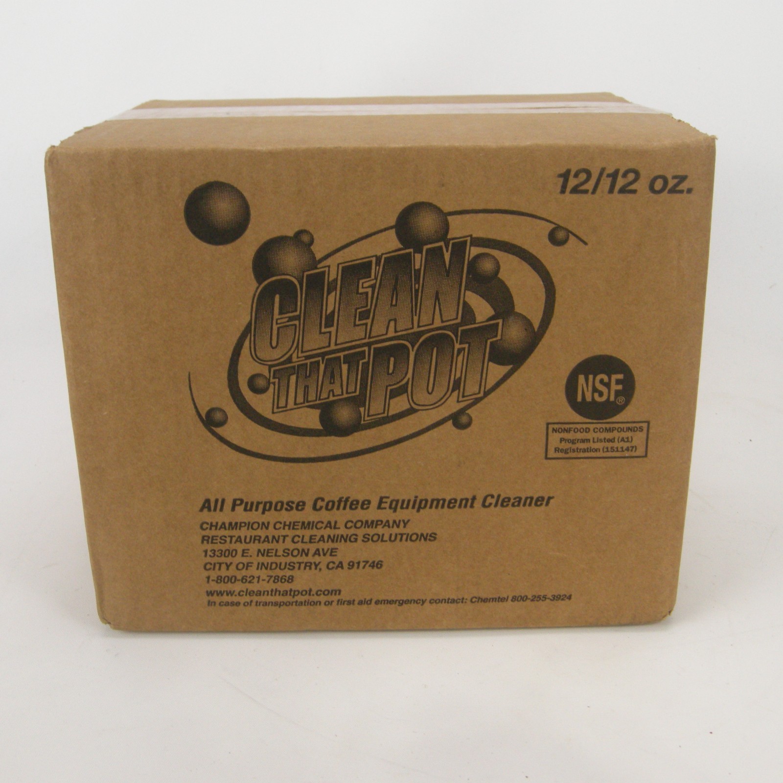 Clean That Pot All Purpose Coffee Equipment Cleaner 12 fl oz Case of 12 Bottles