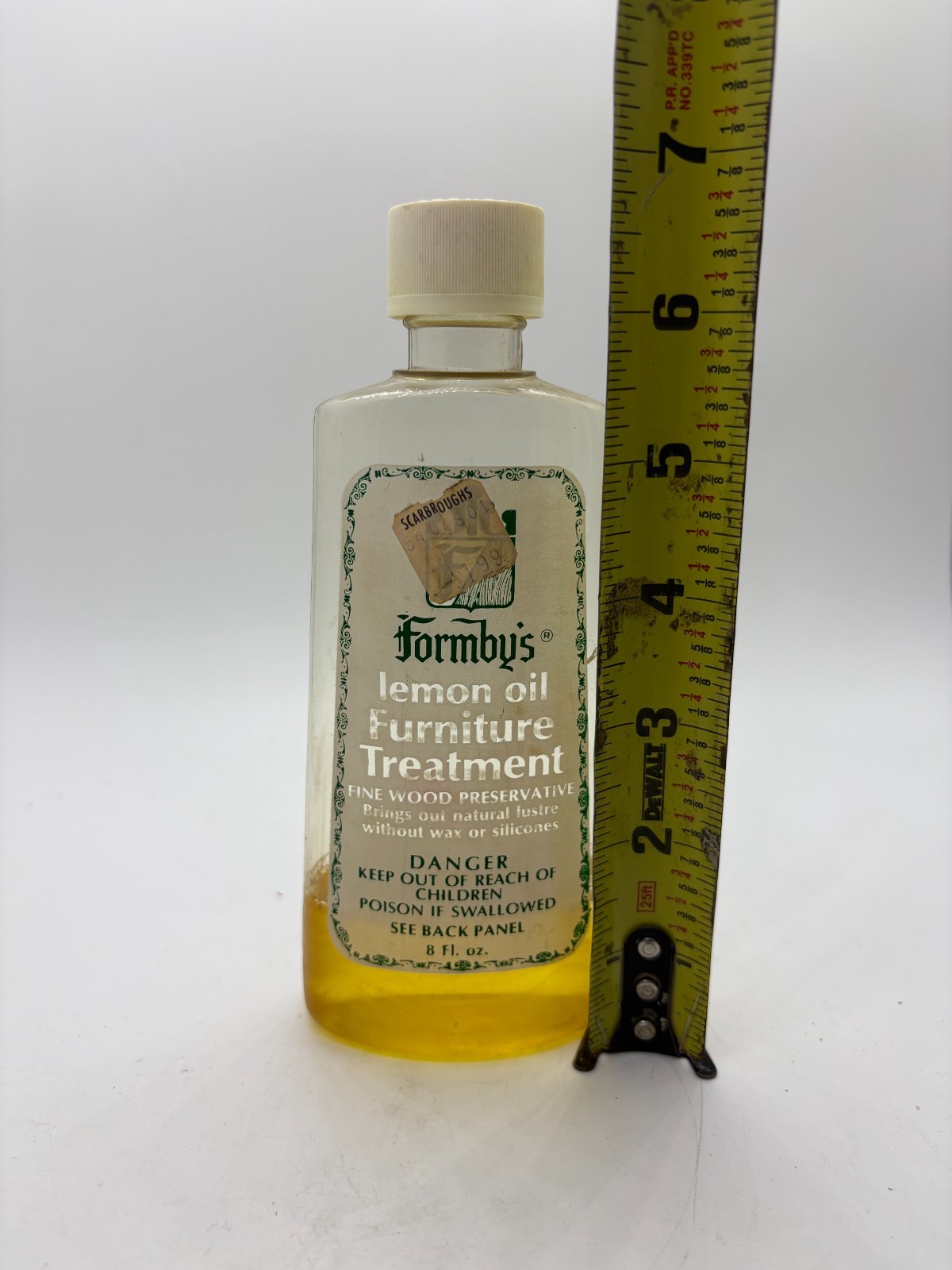 Vintage Formby’s Lemon Oil Furniture Treatment 8 fl oz Wood Preservative Used