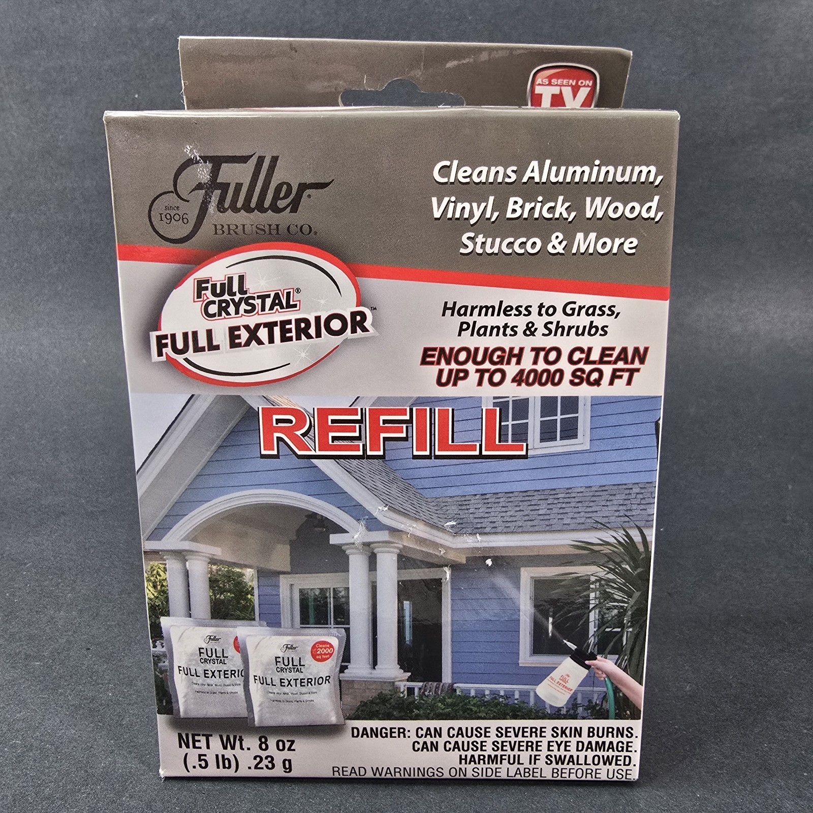 Fuller Brush Crystal Full Exterior Cleaner As Seen on TV 8oz Powder Refill Pack