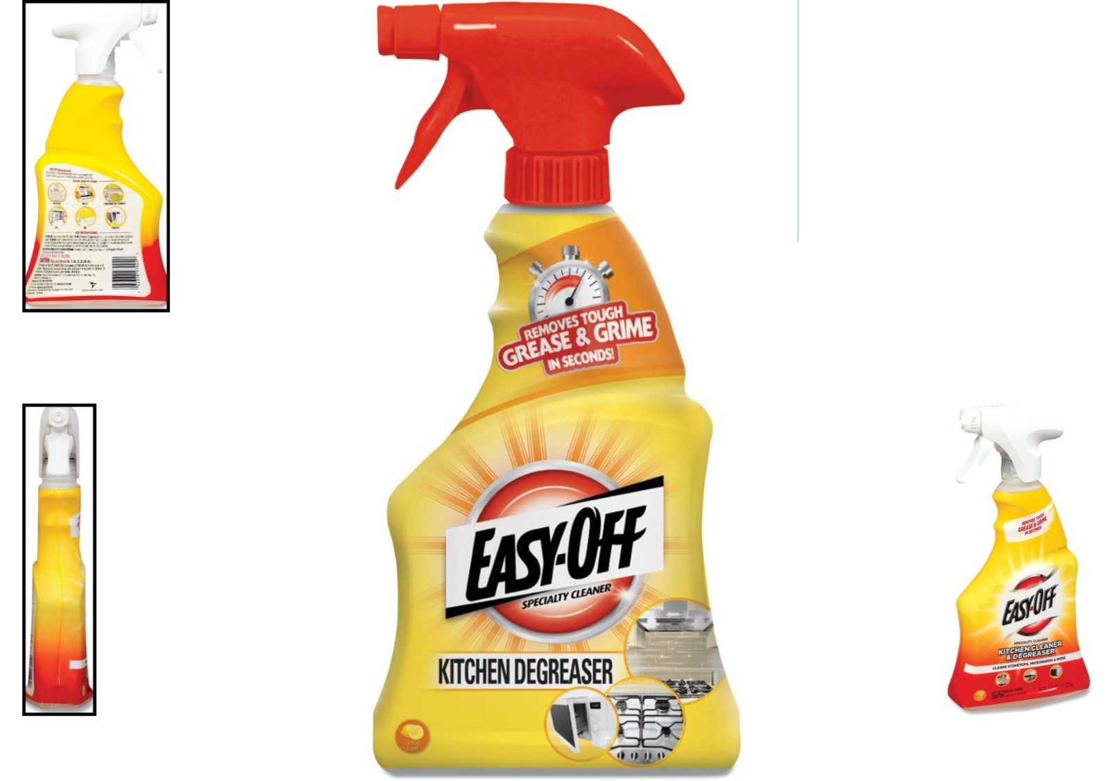 Effective Lemon Kitchen Degreaser Spray – 16 Fl Oz for Non-Porous Surfaces