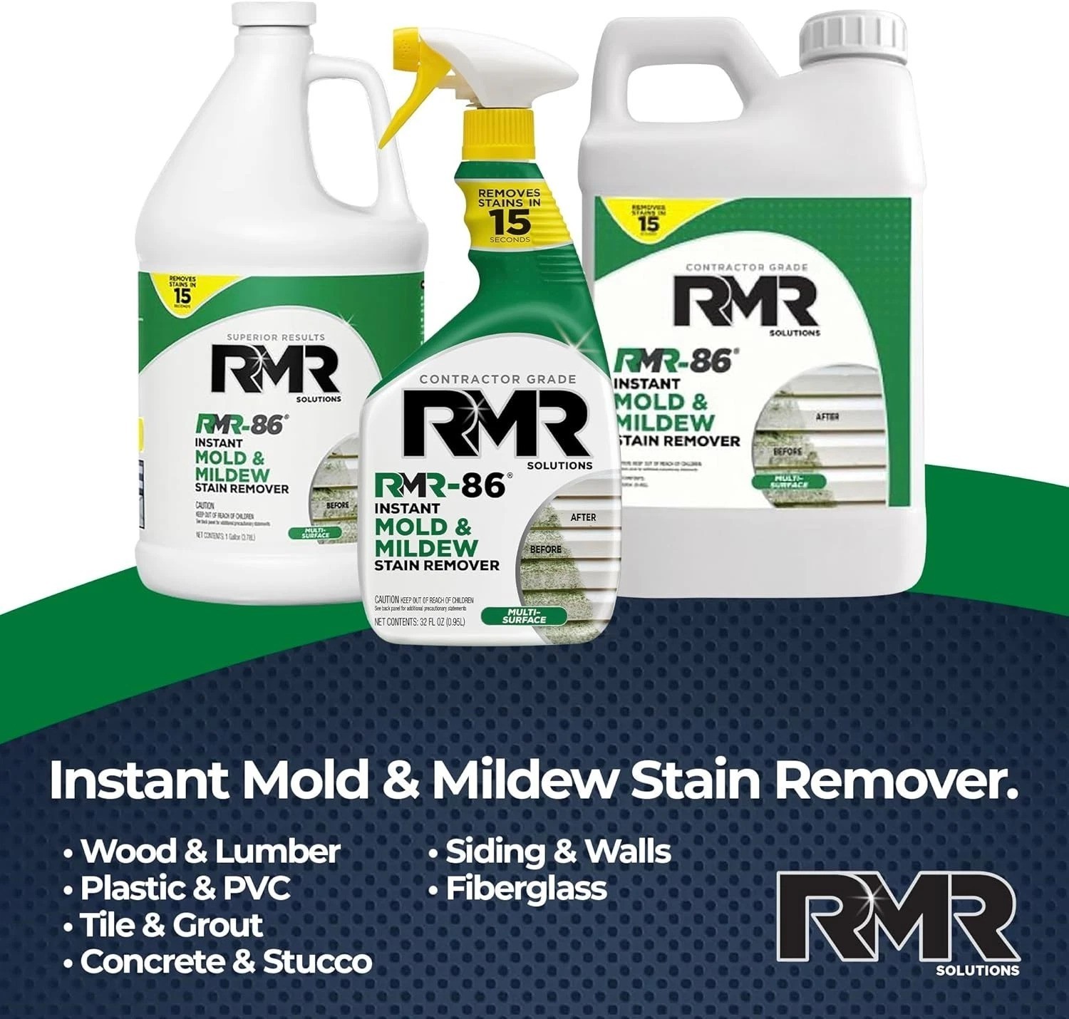 Fast-Acting RMR-86 Mold & Mildew Remover – 32 Fl Oz, Pack of 2 for Clean Spaces