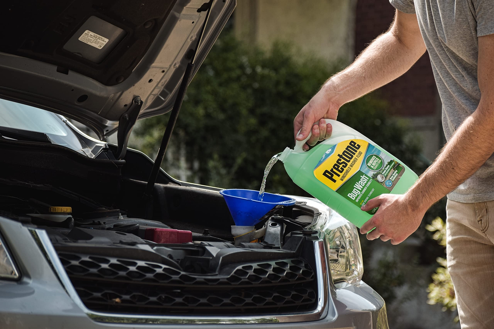 Prestone Bug Wash 128 Fl Oz Advanced Windshield Washer Fluid Streak Free Shine