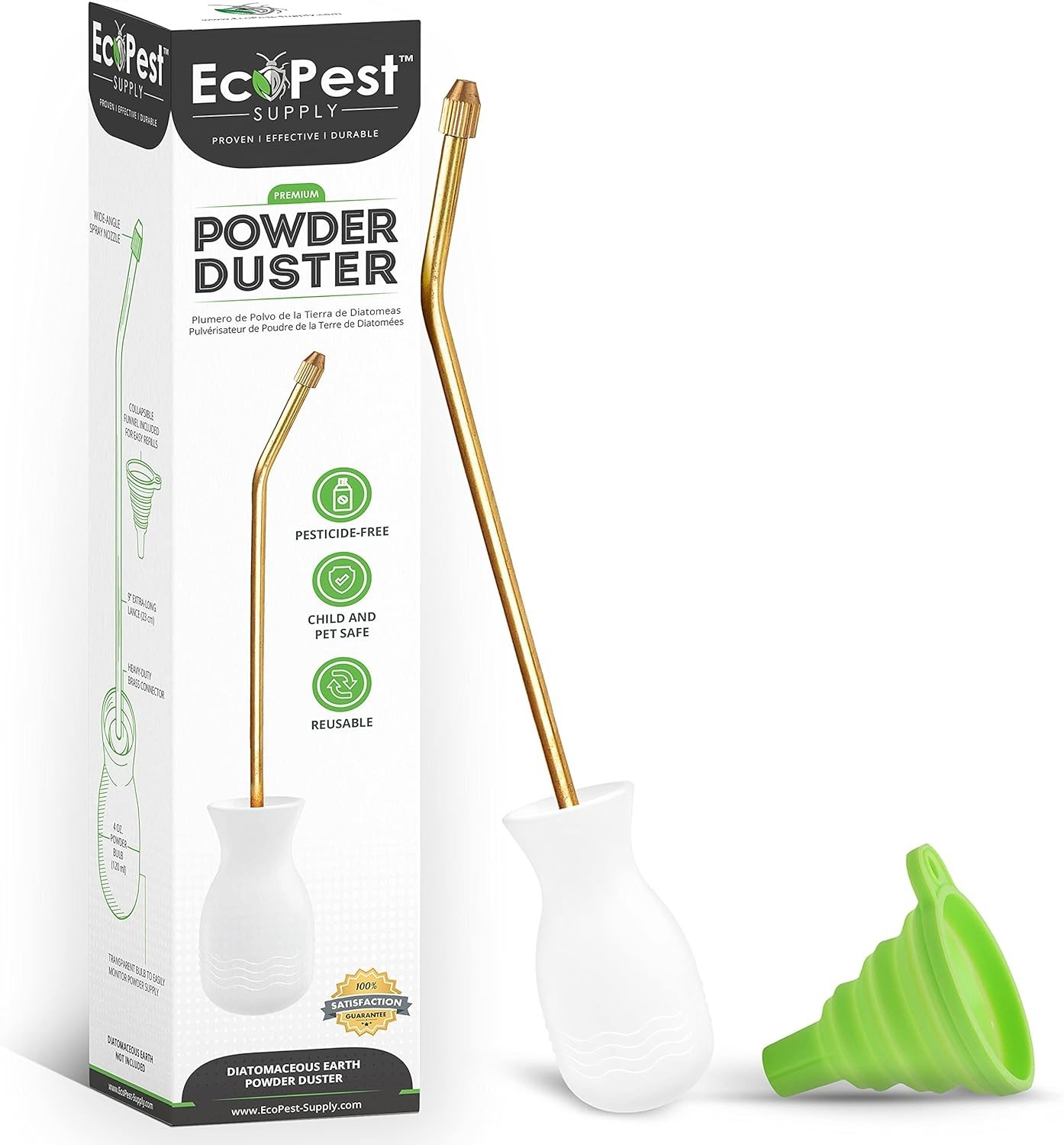 Pest Control Powder Duster | Large Bulb Sprayer, Spreader, and Applicator for…