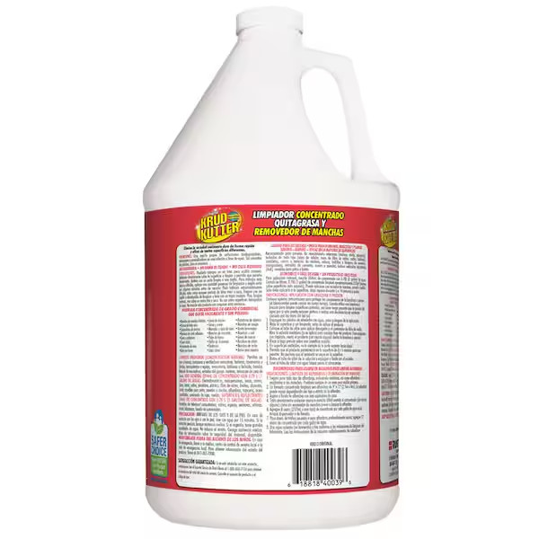 Krud Kutter Kk012 Cleaner/Degreaser Stain Remover, Jug, 1 Gal, Concentrated,