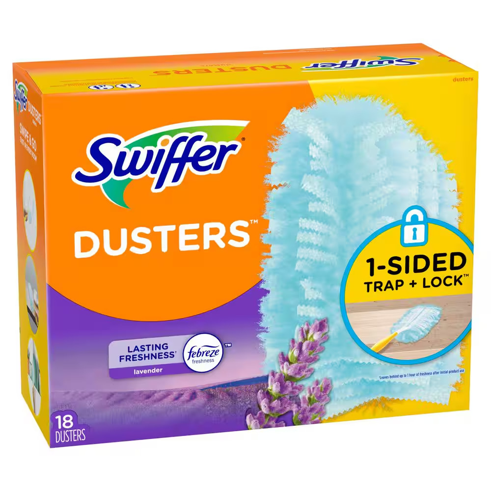 180 Duster Multi-Surface Refills with Febreze Lavender Vanilla and Comfort Scent
