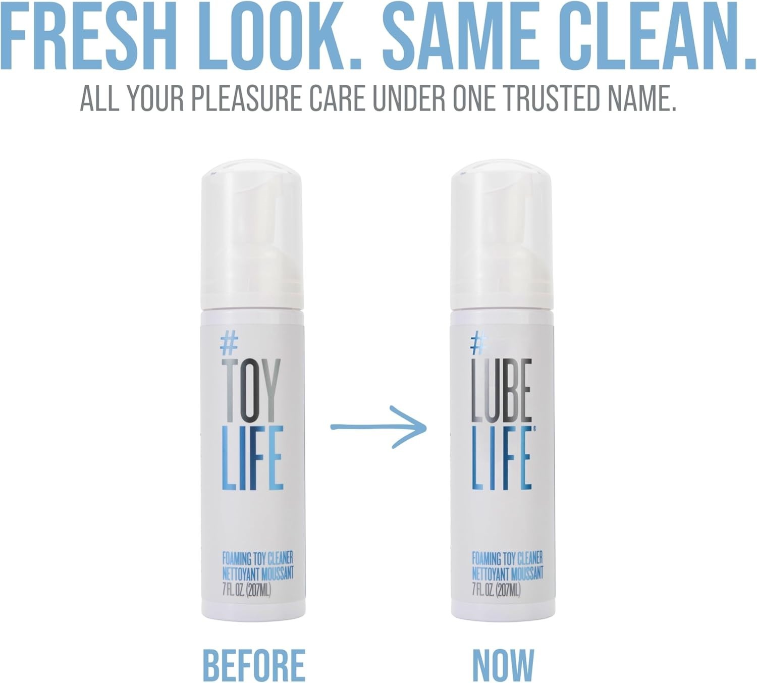 ToyLife LUBELIFE Foaming Toy Cleaner 7oz Pump Personal Toy Cleaning Foam