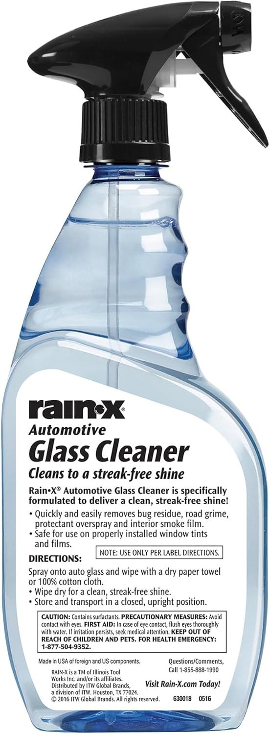 Professional-Grade RainX 23 Fl Oz Glass Cleaner – Effortless Streak-Free Shine