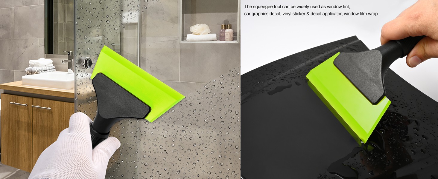 Small Squeegee 5 inch Rubber Window Tint Windshield Scraper for Car,Glass,