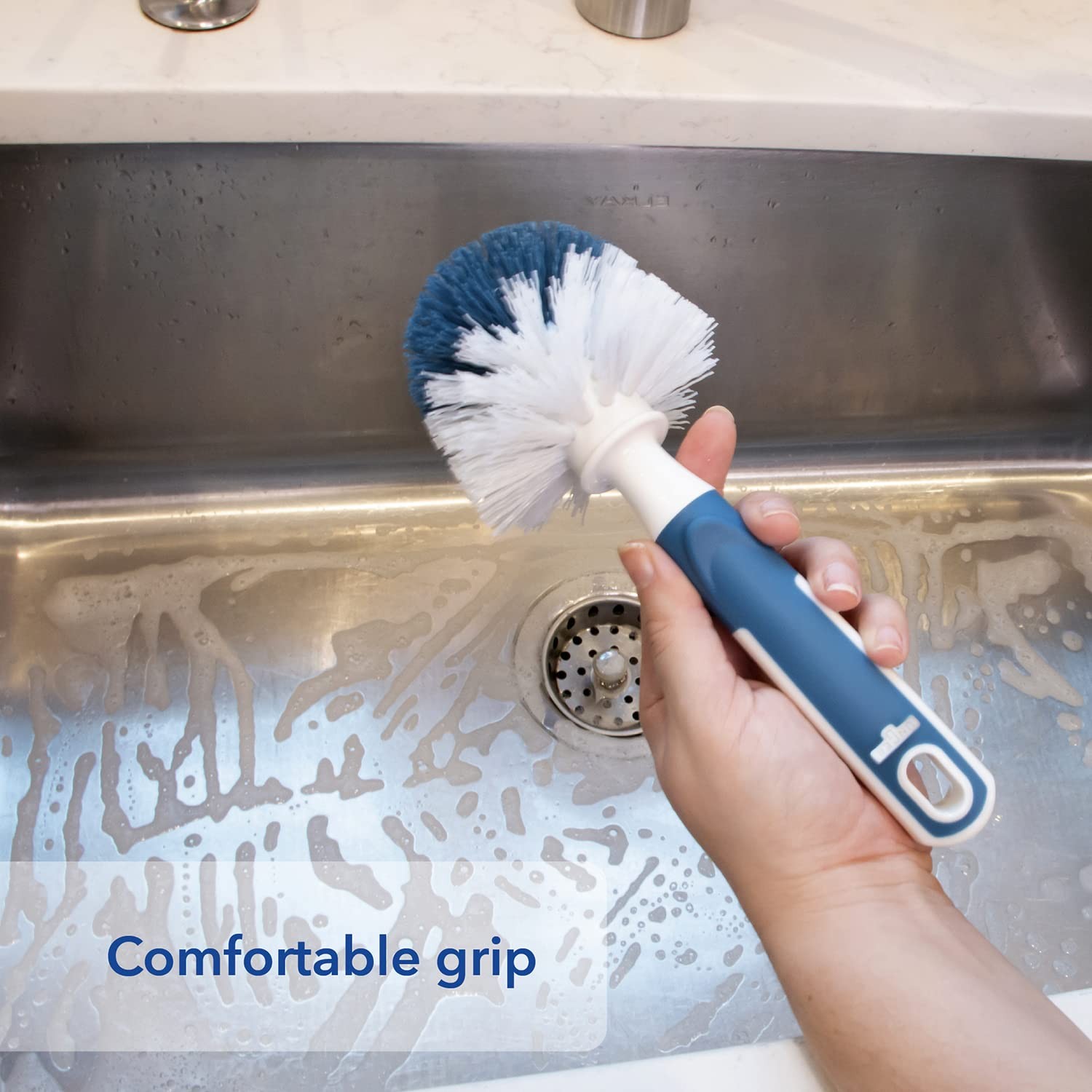Kitchen Scrub Brush Dish Washing Scrubber Small Sink & Dish Scrub Brush 9.5-Inch