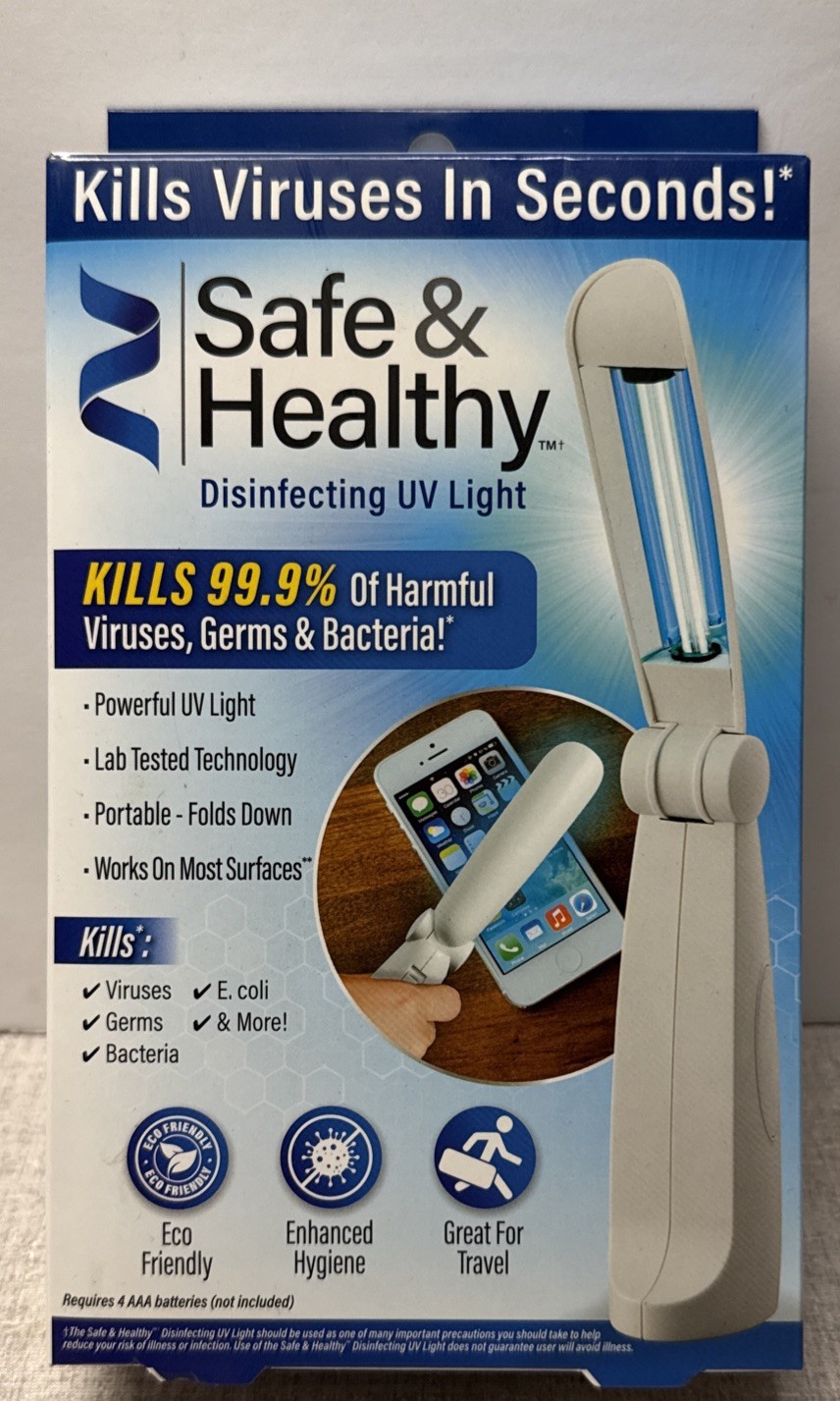 Light Disinfecting Sterilizing Handheld Portable UVC Ultra Violet LED Lamp New