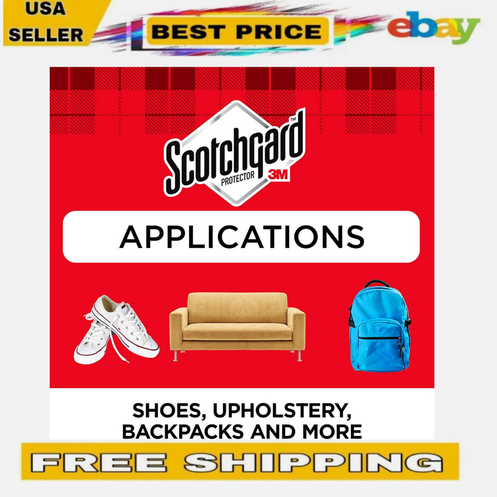 Scotchgard Fabric Water Shield Repellent Spray for Clothing and Upholstery 2 Ca