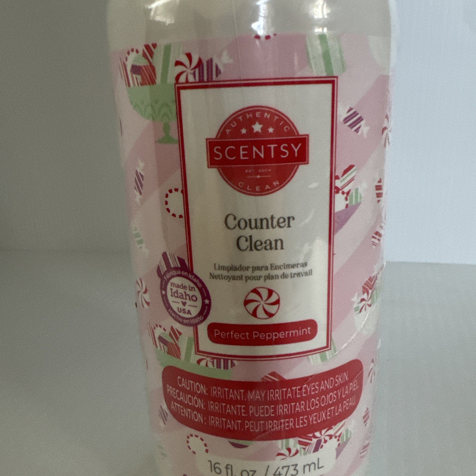 New & Sealed Scentsy Counter Clean Perfect Peppermint Scent Full Size 16 Fl Oz