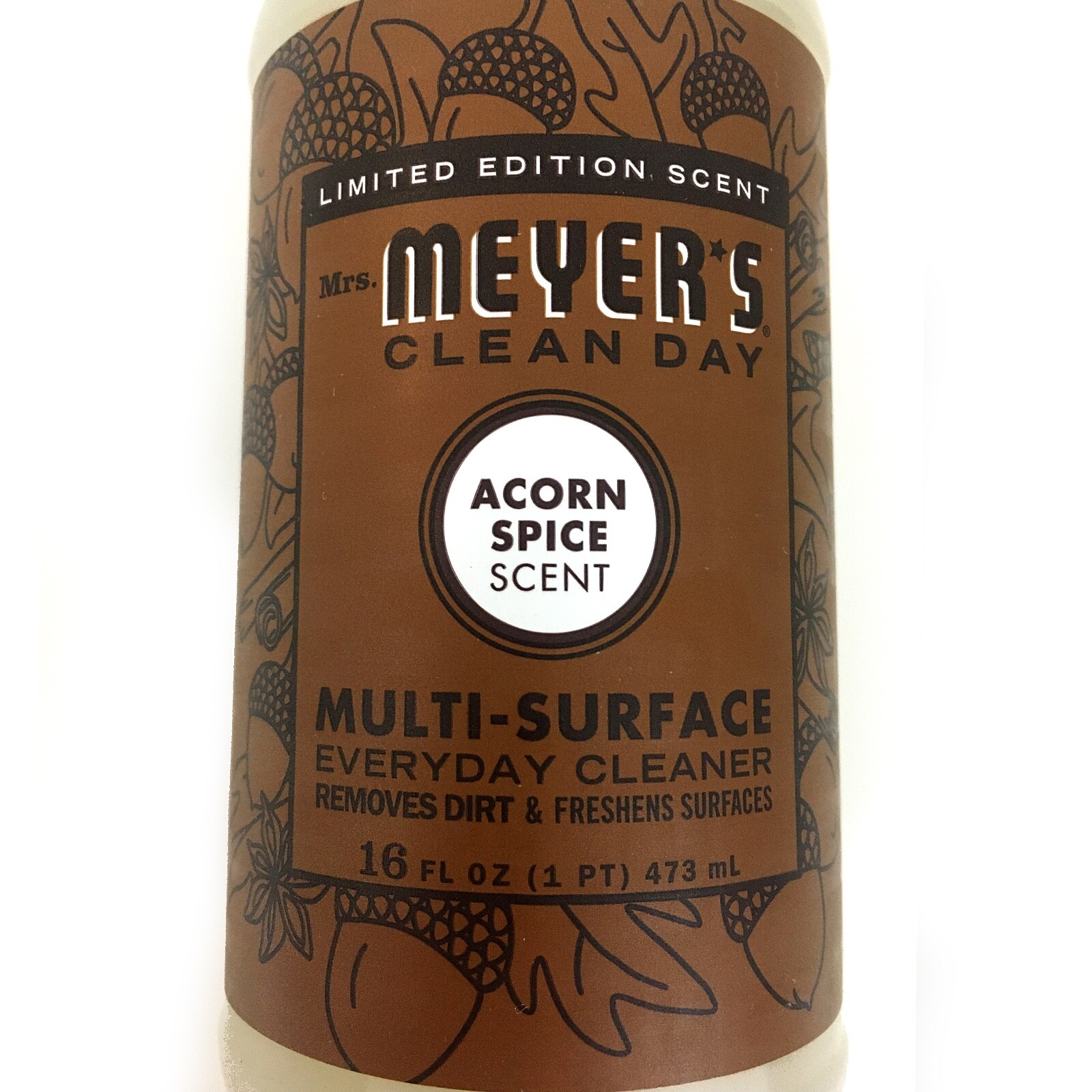 Mrs Meyers ACORN SPICE Hand Soap, Dish Soap, Multi Surface Cleaner Fall Bundle