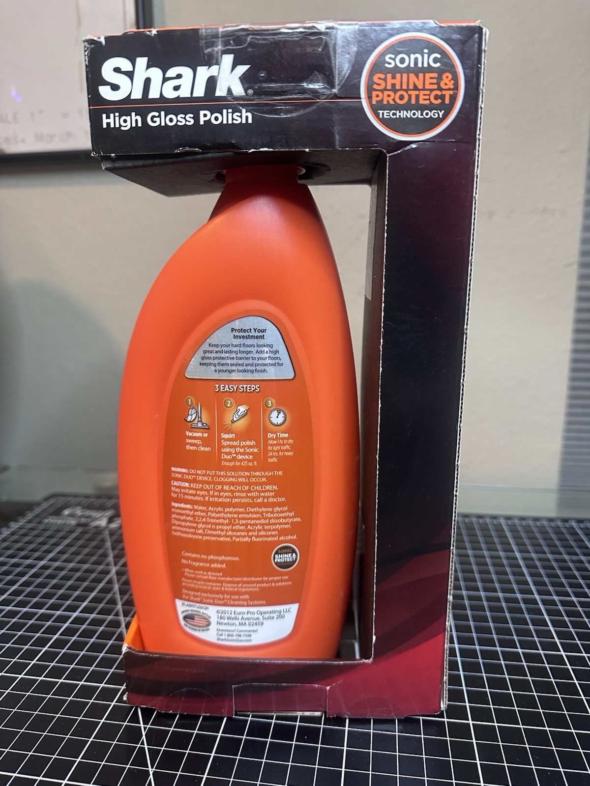 Shark Sonic DUO Wood & Hard Floor High Gloss Polish 28oz W Pad- Discontinued