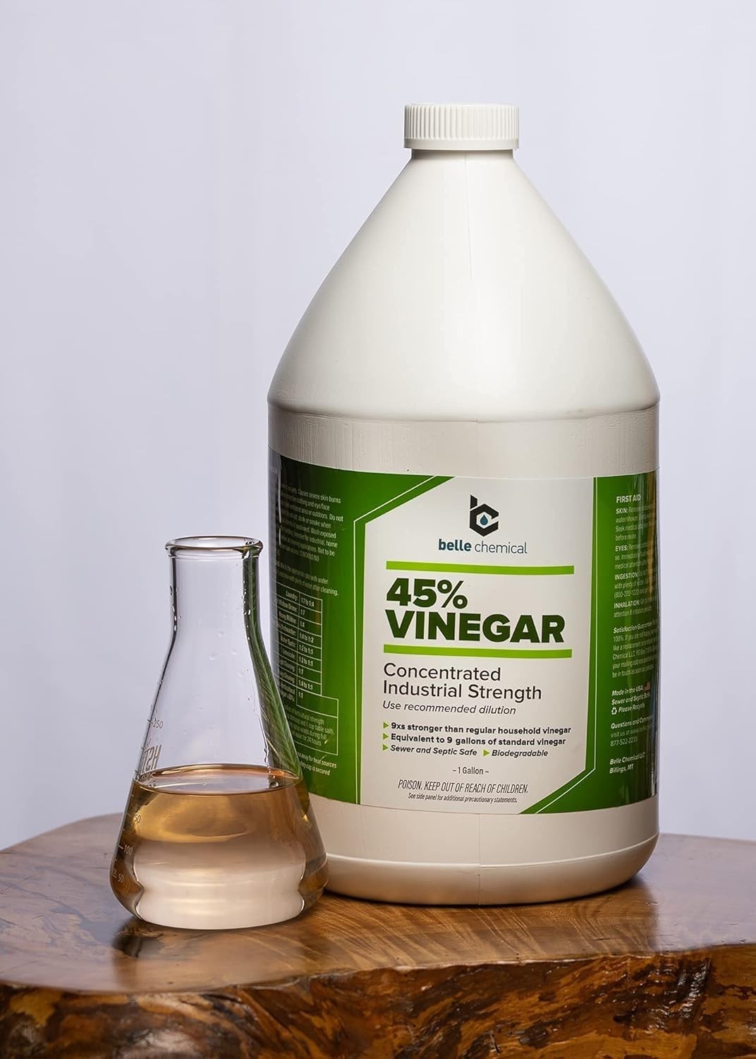 45% Pure Vinegar – Concentrated Industrial Grade 1-Gallon