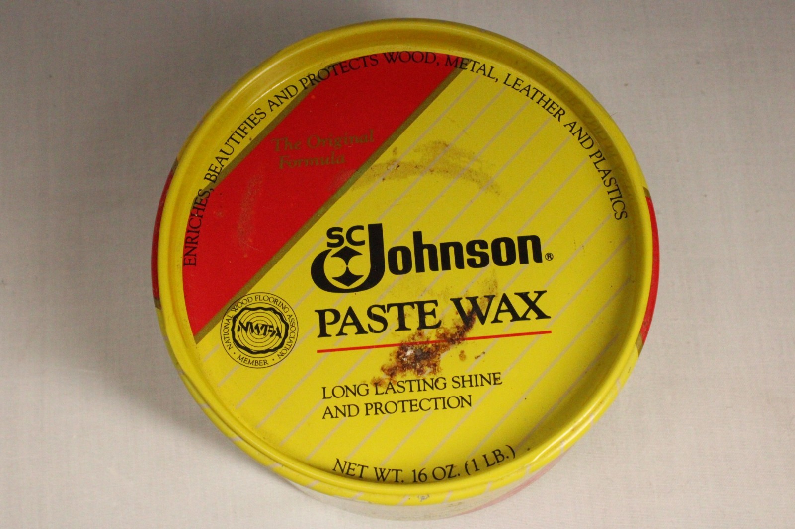 SC Johnson Paste Wax The Original Formula 16 oz Discontinued Barely Used