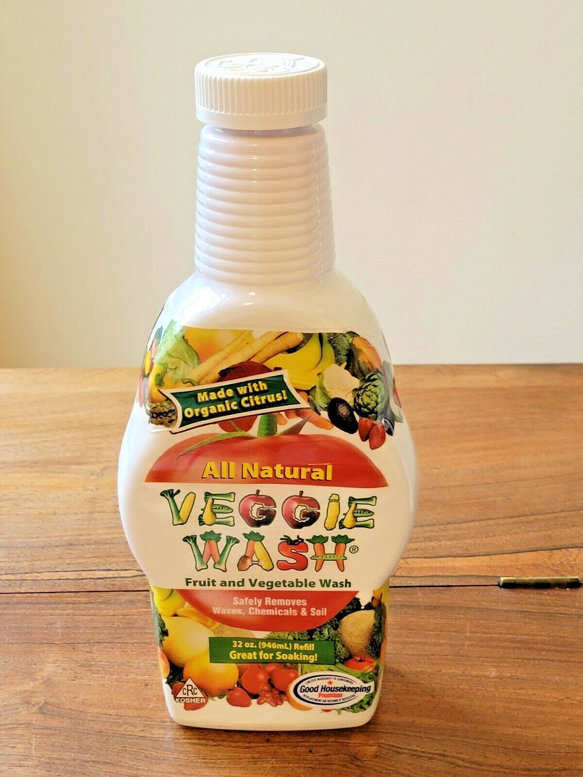 All Natural Veggie Wash Made w/ Organic Citrus 32 Fl. Oz. (NEW)
