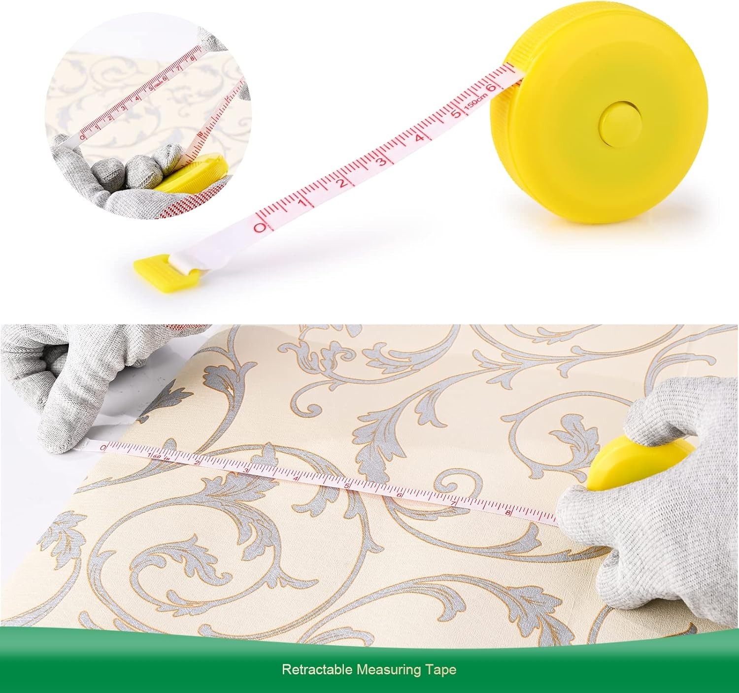 FOSHIO Wallpaper Smoothing Tool Kit, Red Hard Squeegee, 11.5 Inch Wallpaper Wrap