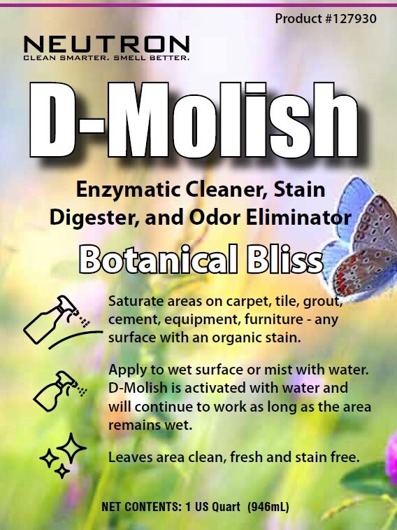 D-molish Neutron Industries Enzymatic Digester & Deodorizer – Quart 12 Oz
