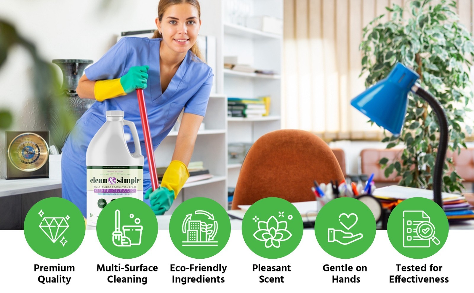 All-Purpose | Household Cleaner | Clean & Simple™ SUPER CLEANER Concentrate