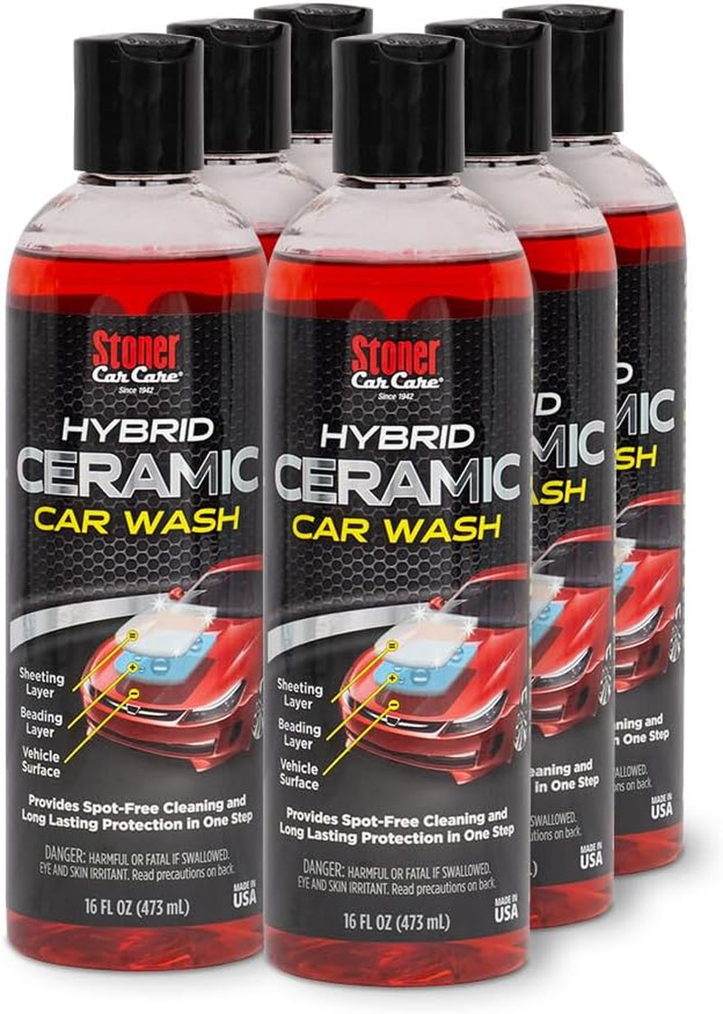 91213-6PK Hybrid Ceramic Car Wash Soap with Sio2 Technology for a Silky Smooth S