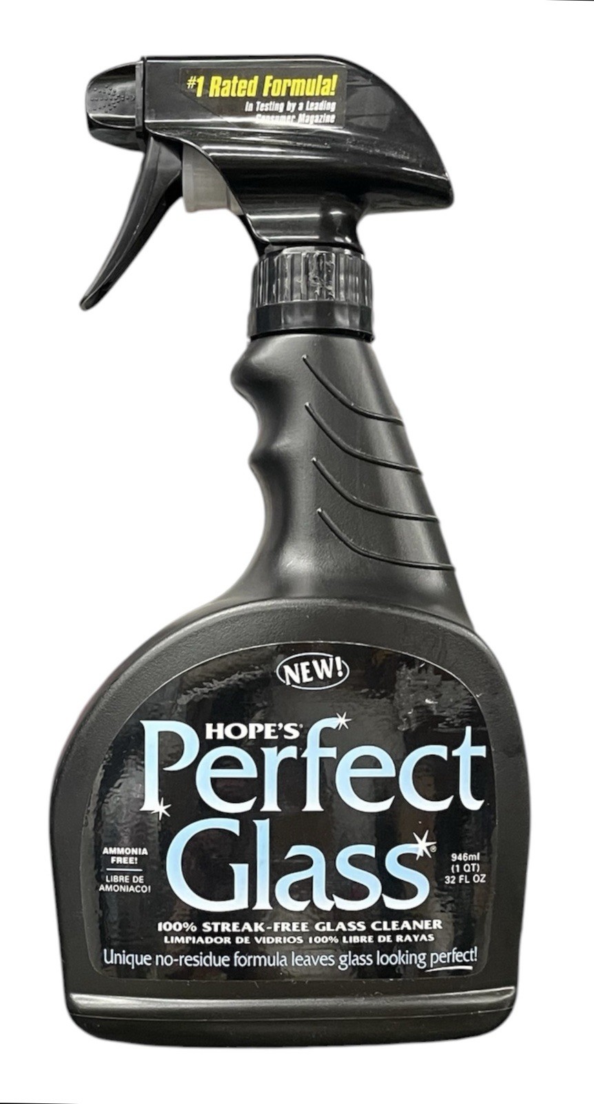HOPE’S Perfect Glass Cleaner Spray Streak-Free Ammonia-Free Window Mirror 32 oz