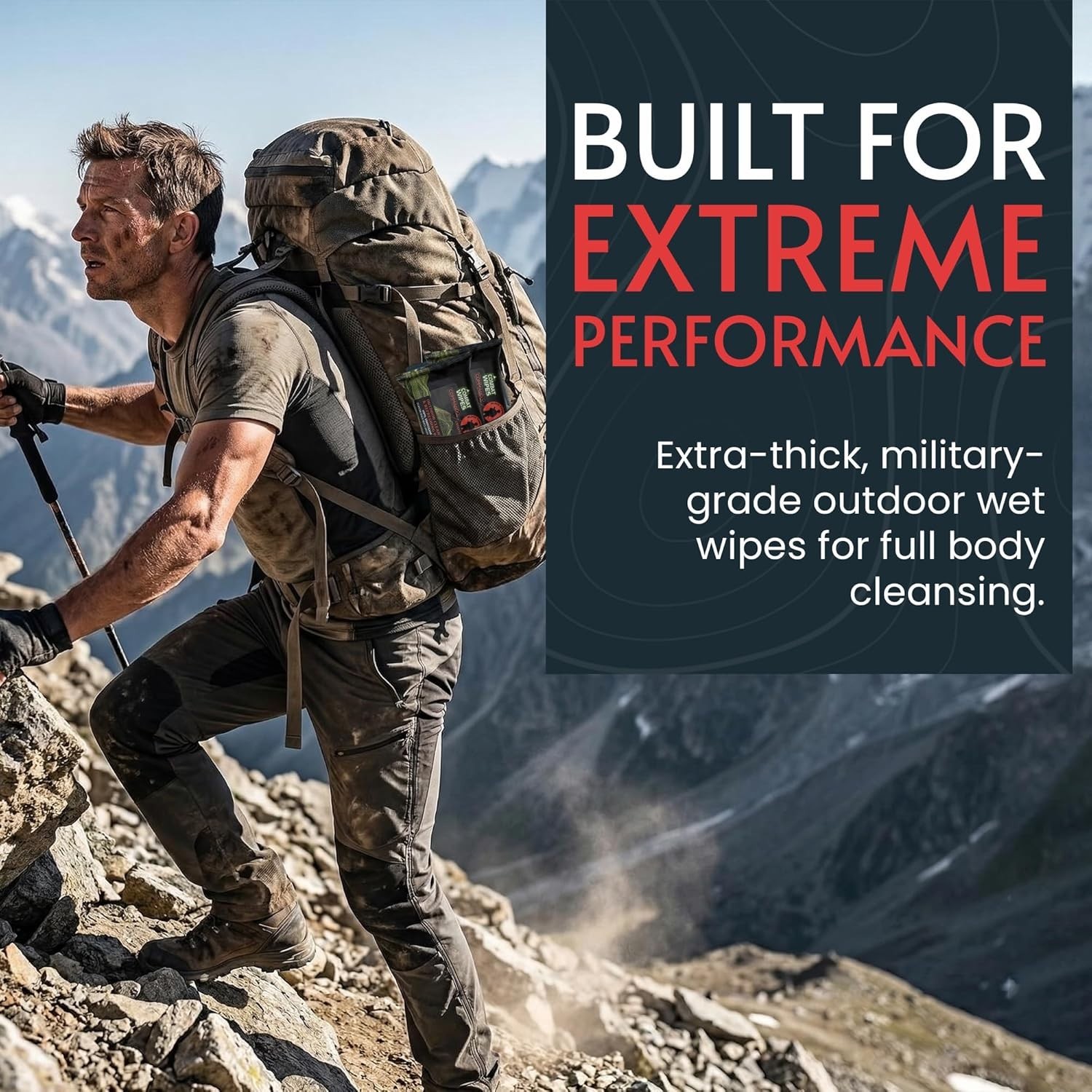 Thick & Ultralight Unscented Cleansing Wipes – Perfect for Camping & Hunting