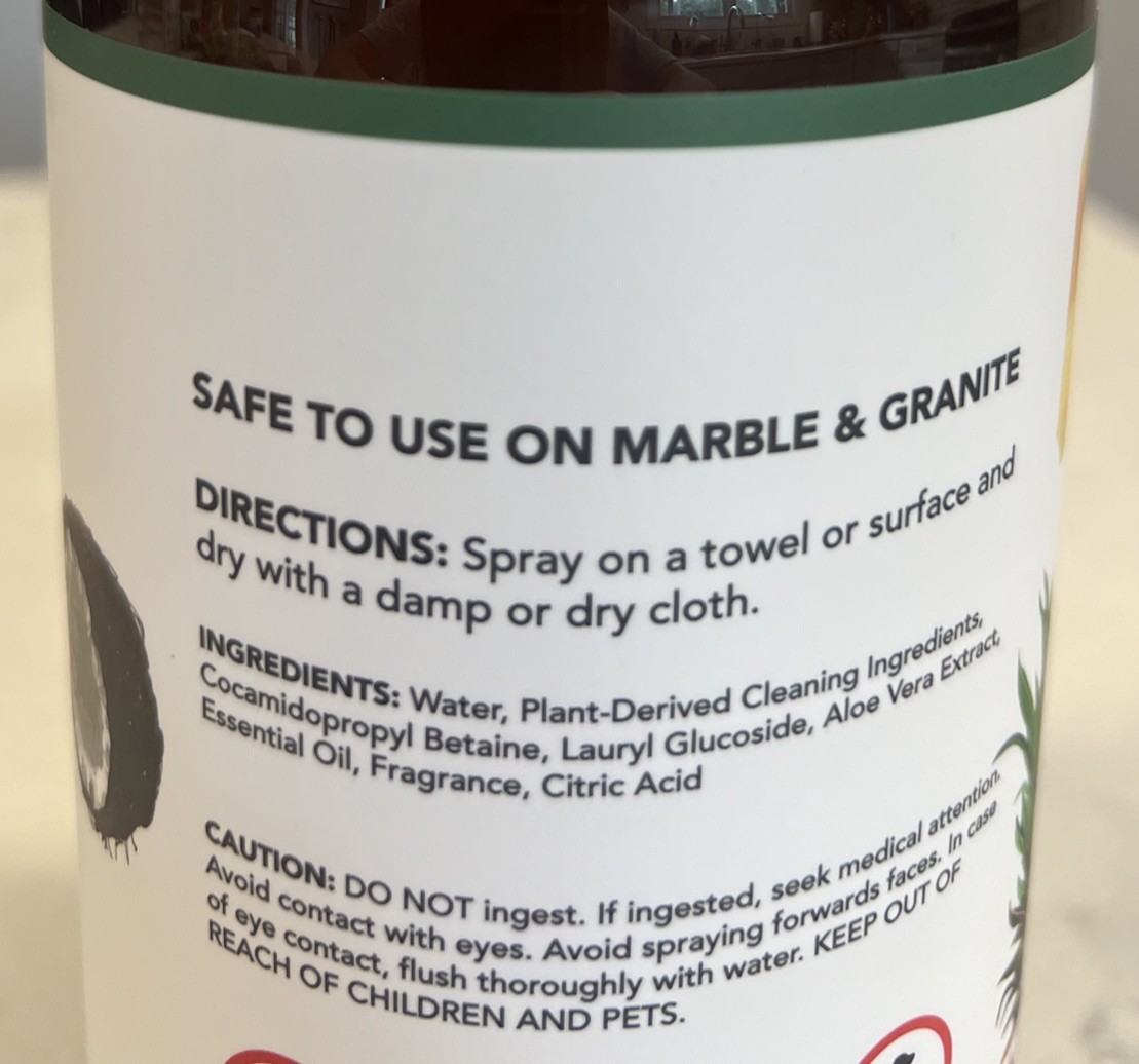 SAND + FOG™ Plant-Based Kitchen REFRESHER & CLEANER 25.4 Fl Oz Pineapple Coconut